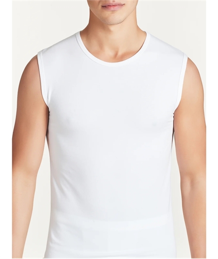 Ragno 611474 - Canottiere girocollo smanicate in Cotone elasticizzato. Colore Bianco: 010