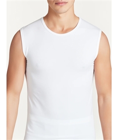 Ragno 611474 - Canottiere girocollo smanicate in Cotone elasticizzato. Colore Bianco: 010