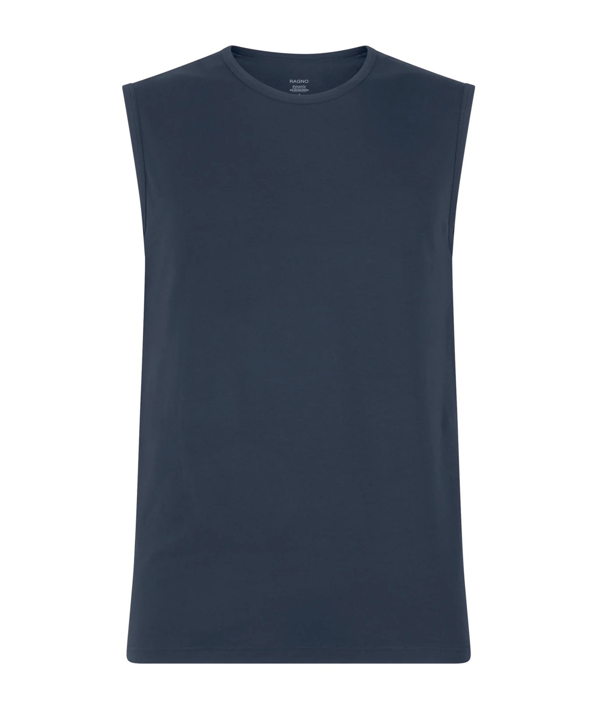 Ragno 611474 - Canottiere girocollo smanicate in Cotone elasticizzato. Colore: Bleu 078