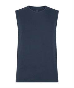 Ragno 611474 - Canottiere girocollo smanicate in Cotone elasticizzato. Colore: Bleu 078