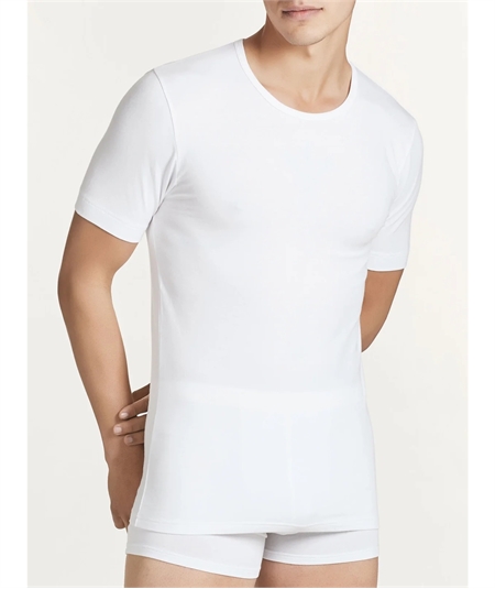 Ragno 611477 - Magliette girocollo a manica corta in cotone elasticizzato. Colore: Bianco 010B