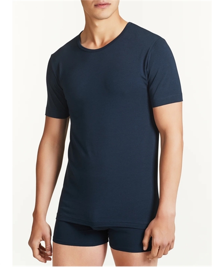 Ragno 611477 - Magliette girocollo a manica corta in cotone elasticizzato. Colore: Blu 078