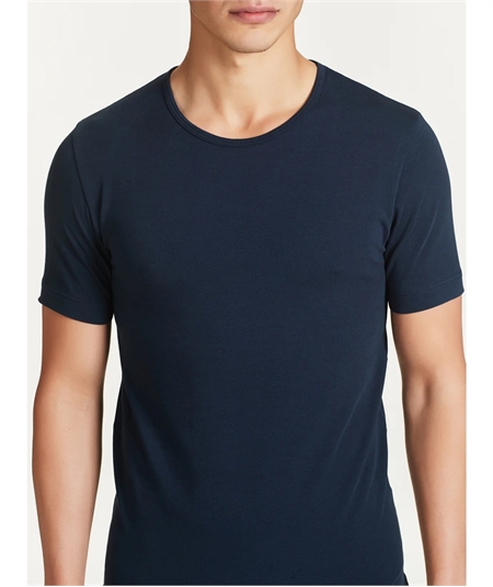 Ragno 611477 - Magliette girocollo a manica corta in cotone elasticizzato. Colore: Blu 078