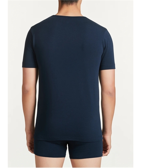 Ragno 611477 - Magliette girocollo a manica corta in cotone elasticizzato. Colore: Blu 078