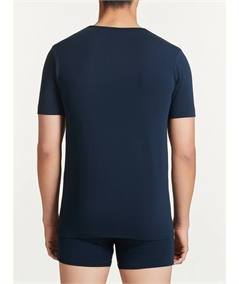 Ragno 611477 - Magliette girocollo a manica corta in cotone elasticizzato. Colore: Blu 078