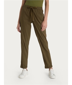 Ragno DH15PU - Pantalone Jogger con couliise in mussola di cotone. Colore DarK Olive B09