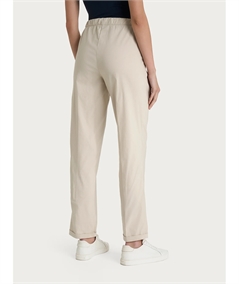 Ragno DH15PU - Pantalone Jogger con couliise in mussola di cotone. Colore: Champiognon 786