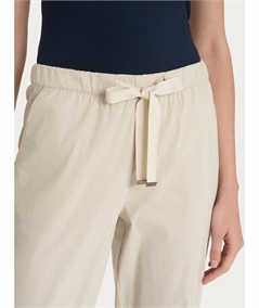 Ragno DH15PU - Pantalone Jogger con couliise in mussola di cotone. Colore: Champiognon 786