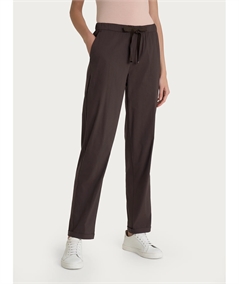 Ragno DH15PU - Pantalone Jogger con couliise in mussola di cotone. Colore: Chocolate A75