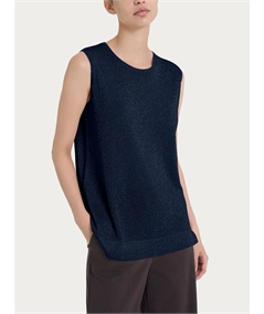 Ragno DN05M4 - Canotta spalla larga in lurex di Viscosa. Colorte: Nero 020