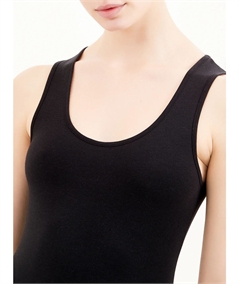 Ragno - Canotta spalla larga cotone biologico strech 074552 - Nero