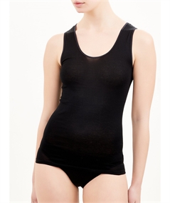 Ragno - Canotta intima spalla larga Filoscozia 071022 - Nero