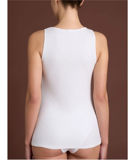 Ragno DM43A2 - Canotta Spalla Larga Caldo Cotone. Colore: Bianco 010