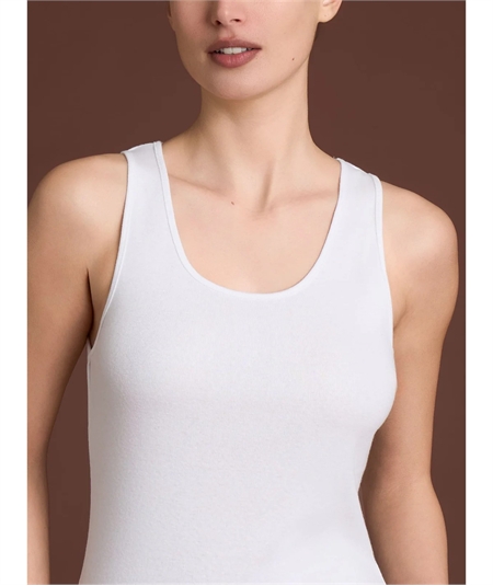 Ragno DM43A2 - Canotta Spalla Larga Caldo Cotone. Colore: Bianco 010