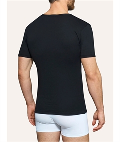 Ragno U801A8 - Maglia M.M Scollo V caldo cotone. Colore: Nero 020 