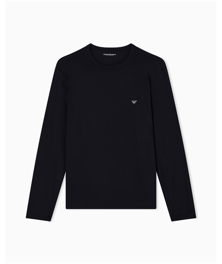 Maglia uomo Emporio Armani girocollo in Modal. Colore: Nero