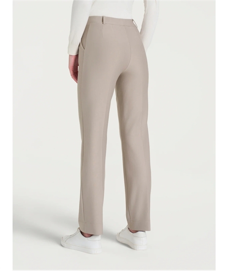 Ragno DB24PP - Pantalone donna a gamba diritta con tasche in viscosa elasticizzata. Colore: String C13