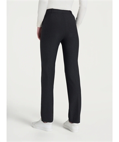 Ragno DB24PP - Pantalone donna a gamba diritta con tasche in viscosa elasticizzata. Colore: Oscuro Mel. 489M