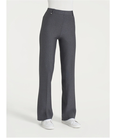 Ragno DE72PE - Pantalone modello Palazzo in caldo tessuto Compact. Colore: Ardesia Melange 202M
