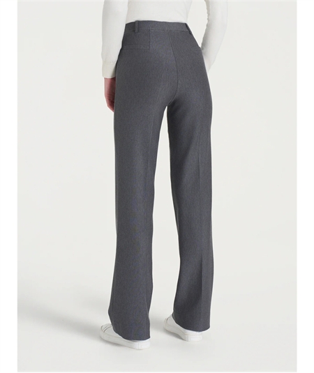 Ragno DE72PE - Pantalone modello Palazzo in caldo tessuto Compact. Colore: Ardesia Melange 202M