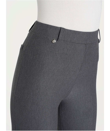 Ragno DE72PE - Pantalone modello Palazzo in caldo tessuto Compact. Colore: Ardesia Melange 202M