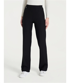 Ragno DE72PE - Pantalone modello Palazzo in caldo tessuto Compact. Colore: Nero 020