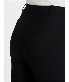 Ragno DE72PE - Pantalone modello Palazzo in caldo tessuto Compact. Colore: Nero 020