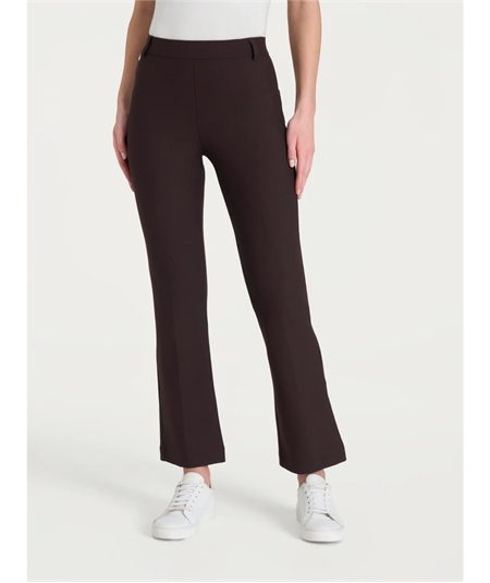 Ragno - DE72PM Pantalone donna Flare in tessuto Compact. Colore: Chocolate A75