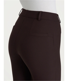 Ragno - DE72PM Pantalone donna Flare in tessuto Compact. Colore: Chocolate A75