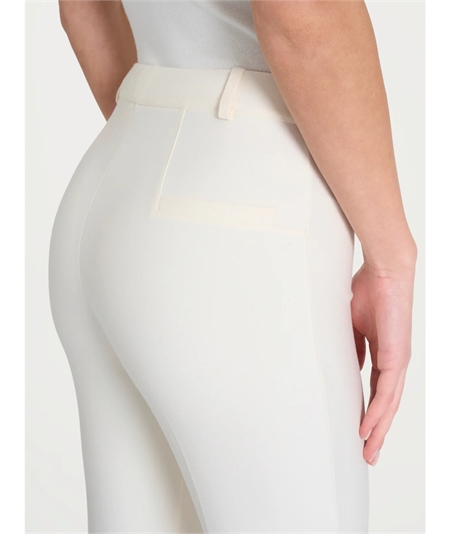 Ragno - DE72PM Pantalone donna Flare in tessuto Compact. Colore: Champignon (Avorio) 786