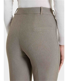 Ragno Art D091PW Pantalone straight fit in tessuto compact di Viscosa con risvolto alla caviglia. Colore: galcè Melange 178M