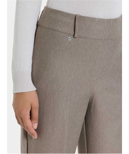 Ragno DE72PF - Pantalone modello carota in tessuto Compact. Colore: Glacè Melange 178M