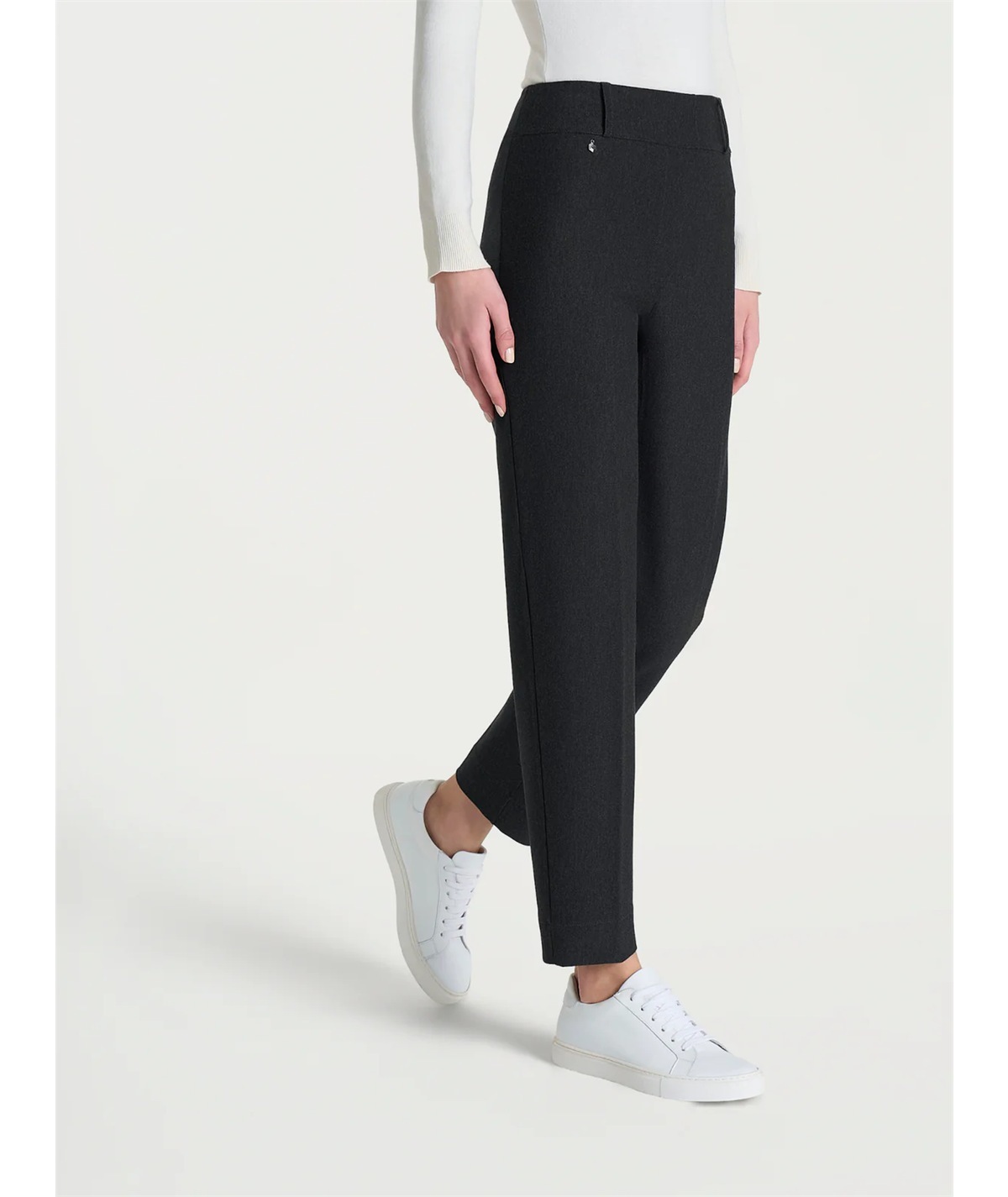 Ragno DE72PF - Pantalone modello carota in tessuto Compact. Colore: Oscuro Melange 489M