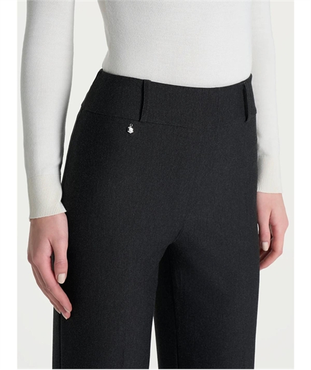 Ragno DE72PF - Pantalone modello carota in tessuto Compact. Colore: Oscuro Melange 489
