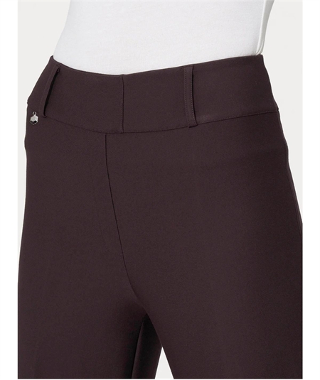 Ragno DE72PF - Pantalone modello carota in tessuto Compact. Colore: Chocolate A75