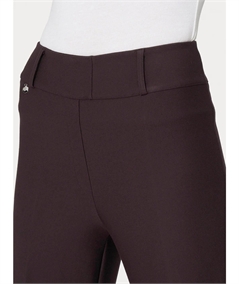 Ragno DE72PF - Pantalone modello carota in tessuto Compact. Colore: Chocolate A75