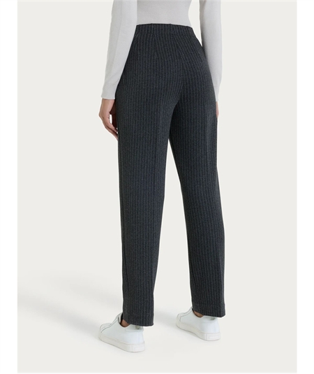 Ragno DR48PP - Pantalone gessato dritto con tasche in tessuto Eco Jacquard. Colore: Fant. Oscuro Mel.489MF