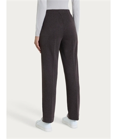 Ragno DR48PP - Pantalone gessato dritto con tasche in tessuto Eco Jacquard. Colore: Fant. Chocolate A75