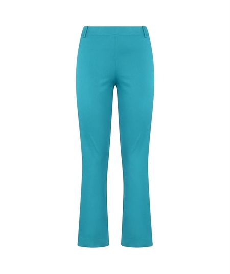 Ragno DC62PM - Pantalone Flaire Cropped in puro cotone Satin - Colore: Green Moss Ragno DC62PM - Pantalone Flaire Cropped in puro cotone Satin - Colore: Green Moss