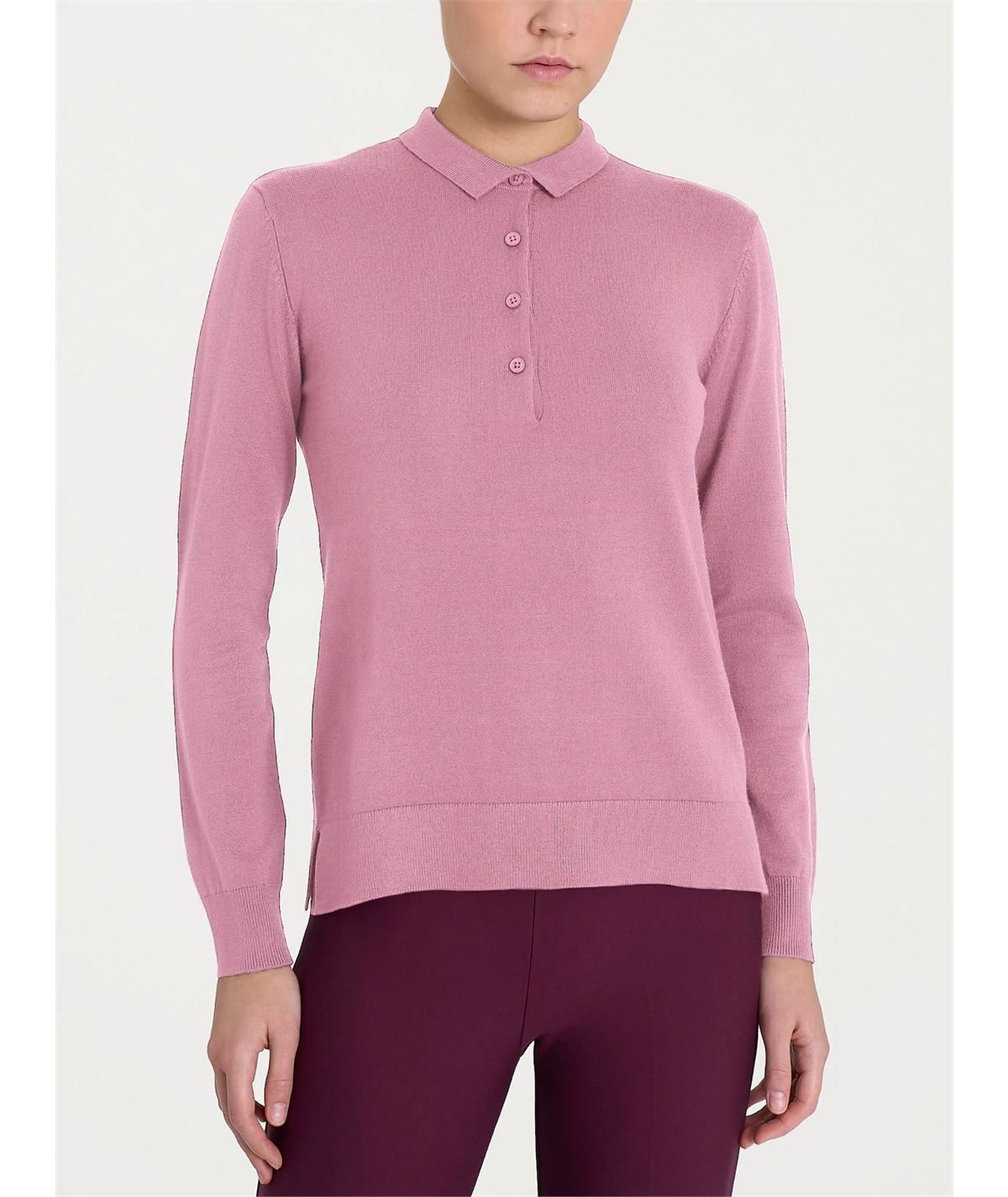 Ragno DI44TF - Maglia a Polo in tessuto misto Viscosa. Colore: Lilias C09 Ragno DI44TF - Maglia a Polo in tessuto misto Viscosa. Colore: Lilias C09
