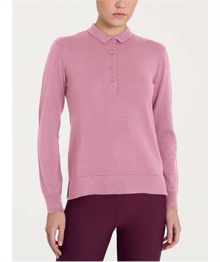 Ragno DI44TF - Maglia a Polo in tessuto misto Viscosa. Colore: Lilias C09 Ragno DI44TF - Maglia a Polo in tessuto misto Viscosa. Colore: Lilias C09