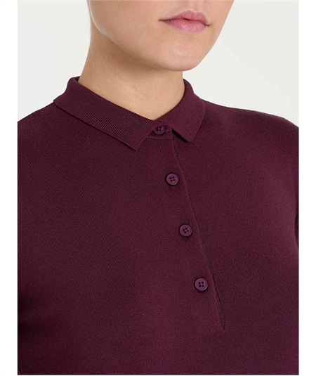 Ragno DI44TF - Maglia a Polo in tessuto misto Viscosa. Colore: Fig B95 Ragno DI44TF - Maglia a Polo in tessuto misto Viscosa. Colore: Fig B95