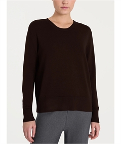 Ragno DR07T9 - Maglia girocollo in tessuto misto Viscosa. Colore: Chocolate A75