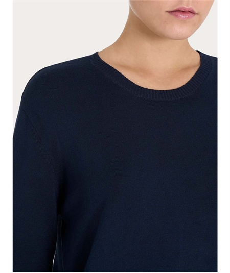 Ragno DR07T9 - Maglia girocollo in tessuto misto Viscosa. Colore: Bleu 078