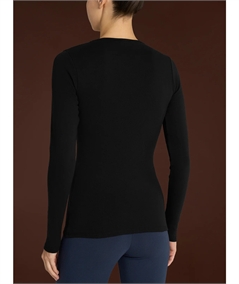 Maglia sottogiacca girocollo in caldo cotone Biologico. Art 274AB Colore Nero 020