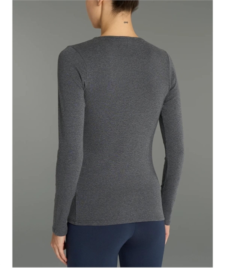 Maglia sottogiacca girocollo in caldo cotone Biologico. Art 274AB Colore Ardesia Mel. 202