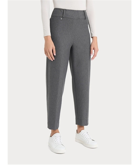 Ragno DE72PF - Pantalone modello carota in tessuto Compact. Colore: Ardesia Melange 202M