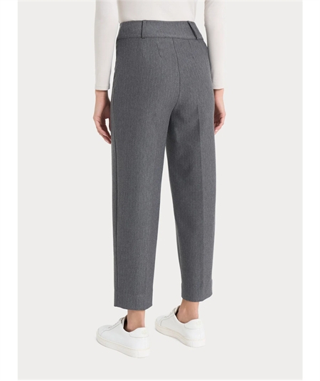 Ragno DE72PF - Pantalone modello carota in tessuto Compact. Colore: Ardesia Melange 202M