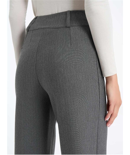 Ragno DE72PF - Pantalone modello carota in tessuto Compact. Colore: Ardesia Melange 202M