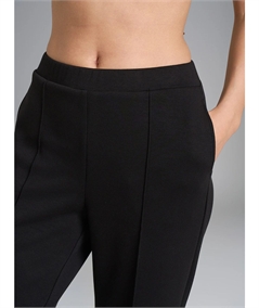 Ragno DR76PE - Pantalone ampio con tasche in Tessuto Scuba. Colore Nero 020